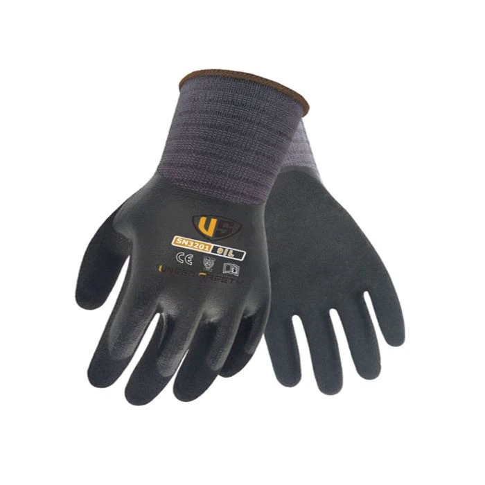 Sandy Nitrile Black Gloves