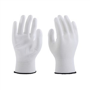 White PU Gloves
