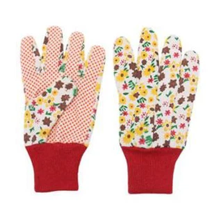 Canvas PVC Dotted Gloves