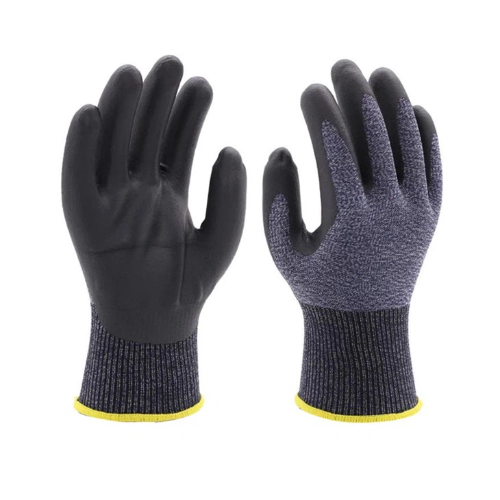 Water Flushed Microfoam Nitrile Coated Gloves