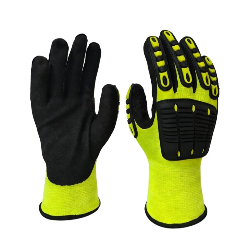 Polyester Anti Vibration Safety Gloves