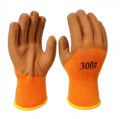10 Gauge Terry Liner 3 / 4 Foam Latex Coating Gloves